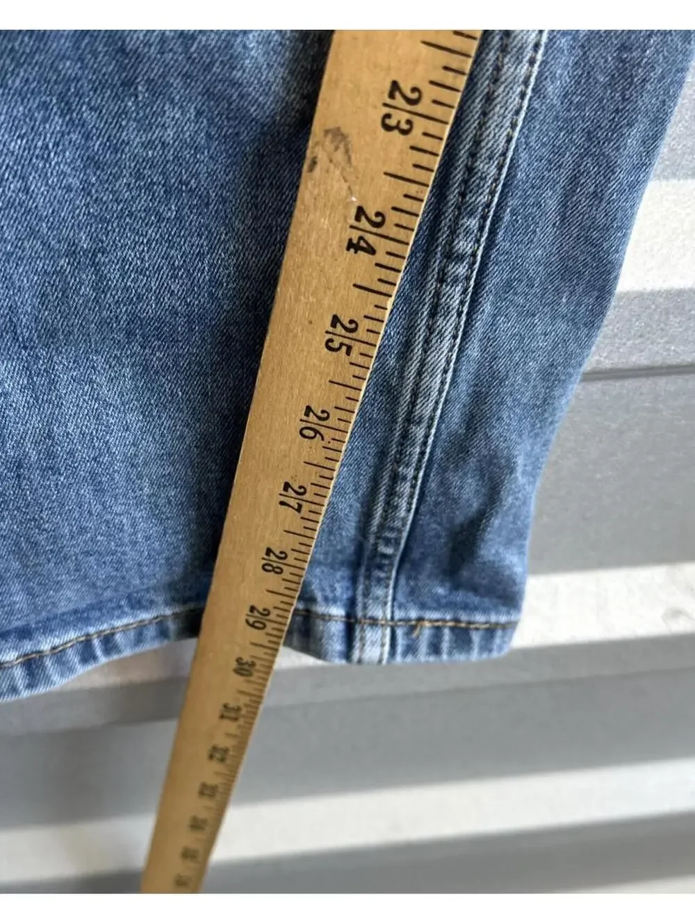 Levis 505 Jeans Mens 34x32 Dark Wash Straight Leg Stretch Denim Classic Pants